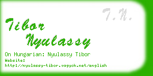 tibor nyulassy business card